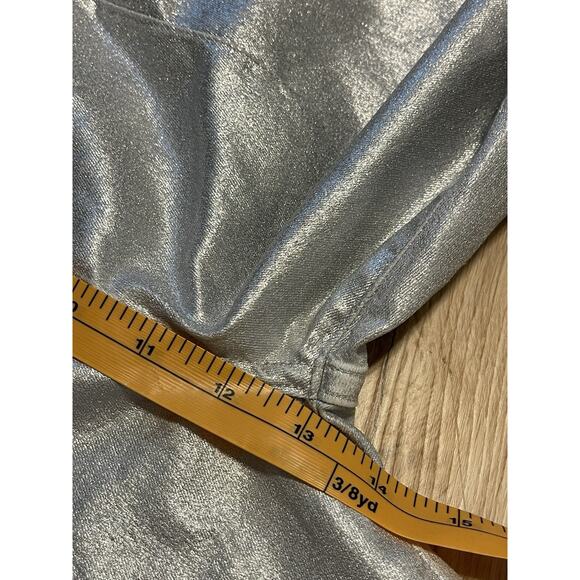 Free People NWT We The Free Jayde Flare Jeans High Rise Metallic Long Legs 29 - Picture 9 of 13